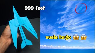 volar hasta 999 pies cómo hacer el mejor avión que vuele largo [upl. by Ayra]