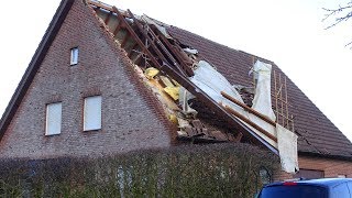 F1 Tornado in Bocholt  Schneise der Verwüstung im Norden der Stadt durch Sturm Victoria [upl. by Aromas889]