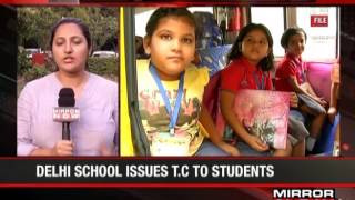 Delhi school issues TC to wards of protesting parents  The News [upl. by Ydospahr]