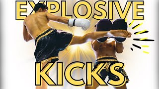 Strength Training for Explosive Roundhouse Kicks in Muay Thai [upl. by Aiuqal]