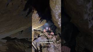 The tightest crawl I’ve ever experienced… 😳 cave abandoned explore urbex fypシ minnesota [upl. by Einnor]