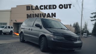 Blacked Out Minivan  4K Cinematic  Honda Odyssey [upl. by Dugaid24]