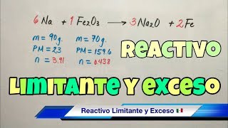 Reactivo Limitante y en Exceso paso a paso [upl. by Ordnassela]