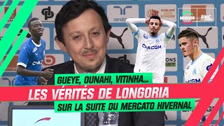 OM  Gueye Ounahi Vitinha… Longoria lâche quelques vérités pour la suite du mercato hivernal [upl. by Lliw790]