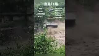 Heavy Floods wasged away every things in Himachal July2023 [upl. by Najar]