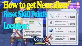 How to get Reset Skill Points Neuralizer Ragnarok X Next Generation [upl. by Tirma]