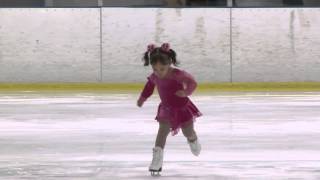 3 yr old Brynn Cartagena magnolia Ice Skate Competition 2014 [upl. by Eclud]