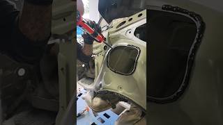 Seam sealer autobody autotechnician carrepairservice [upl. by Anirrak868]