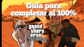 Guia para completar el GTA San Andreas al 100 sin usar trucos parte 1 [upl. by Dnalevets]