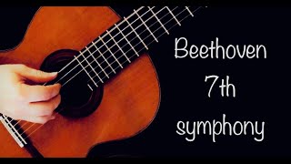 Beethovens 7th Symphony Allegretto for Classical Guitar  Rolf van Meurs [upl. by Knowles]