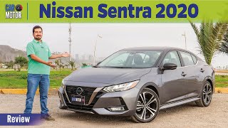 Nissan Sentra 2020  Prueba completa  Test  Review 🚗 Car Motor [upl. by Anadal]