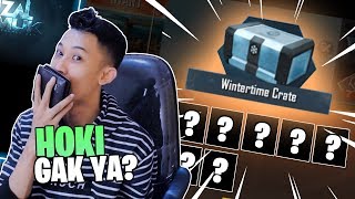 HOKI GAK YA BUKA CRATE PUBG wintertime crate PUBG MOBILE [upl. by Amer]