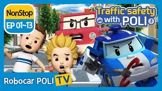 Traffic safety with POLI  EP 01  13  Robocar POLI  Kids animation [upl. by Lucina]