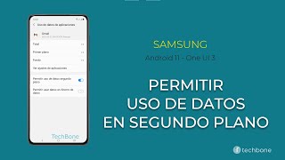 Permitir el uso de datos en segundo plano  Samsung Android 11  One UI 3 [upl. by Ylim875]