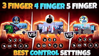 TOP 4 BEST CUSTOM HUD FREE FIRE 3 FINGER CLAW  BETTER THAN PC PLAYERS  THREE FINGER CUSTOM HUD [upl. by Amsa]