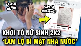 Khởi tố thi sinh làm lộ đề Toán trong kì thi tốt nghiệp THPT [upl. by Gildus]