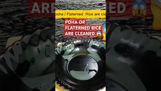 Poha or Flaterned Rice are Cleaned 😱 shorts food shortsvideo [upl. by Lenrad944]