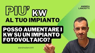 Ampliamento impianto fotovoltaico aumentiamo i kw [upl. by Lectra541]