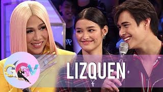 LizQuen officially confirms their relationship in Kuryentanong challenge  GGV [upl. by Enirehtahc]