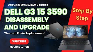 Dell G3 15 3590 How to open upgrade  Dell inspiron G3 3590 service  Repasting CPU amp Cleaning [upl. by Festus]