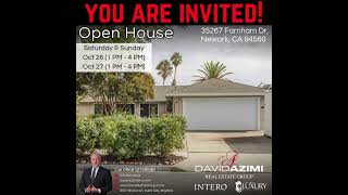 35267 Farnham Dr Newark CA 94560  🏡 Open House⠀ [upl. by Rosmunda]