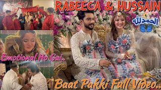 BAAT PAKKI HO GAI RABEECA AND HUSSAIN KHUSH 😍🥰❤️FULL VIDEO RabeecaKhan RabeecaKshorts [upl. by Einnaf]