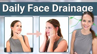 Expert Daily Face Lymphatic Drainage Routine [upl. by Adnauqahs]