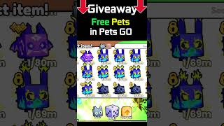 Giveaway FREE Pets in PETS GO NEW RNG game Roblox shorts roblox giveaway petsgo [upl. by Ajdan]