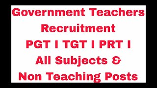 II Teaching amp Non Teaching Posts Recruitments 2024 II [upl. by Anairdna]