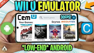 🔥 CEMU ANDROID MALI  SETUPBEST SETTINGS amp GAMEPLAY TEST  WII U EMULATOR FOR LOW END DEVICE [upl. by Robillard]