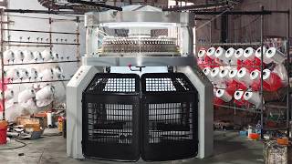 eastino 40“ double jersey interlock circular knitting machinecircularknittingmachine machine [upl. by Aremaj692]