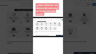 eliminar deducción personal en la declaración anual sat declaracionanual deducciones [upl. by Xela]