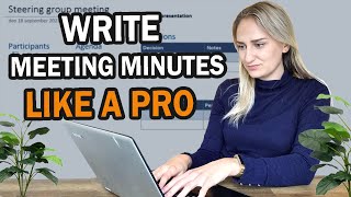 How to write meeting minutes LIKE A PRO With meeting minutes example [upl. by Iba]