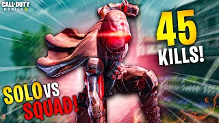 SOLO VS SQUAD INSANO EM ALCATRAZ 4541 KILLS  COD MOBILE  BATTLE ROYALE [upl. by Aihsila]