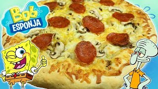 CangrePIZZA🍕con ORILLA DE QUESO 🧀 de BOB ESPONJA [upl. by Avrit871]