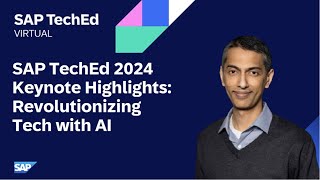 Revolutionizing Tech with AI  SAP TechEd 2024 Keynote Highlights in 6 Minutes [upl. by Kirimia653]