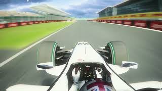 Jenson Button drives 2009 Brawn BGP001 car around Silverstone  Assetto corsa [upl. by Jany563]