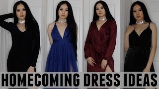 Affordable Homecoming Dress Haul  Giveaway Fashion Nova  Megan Mauk ♡ [upl. by Eirena]