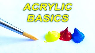 Acrylic Painting TIPS for Beginners  How to GET STARTED [upl. by Dianuj591]