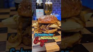 Schwäbischer Maultaschen Burger 🤩👍🏼 Maultaschen Burger rezepte fürdich lecker essen fyp [upl. by Zerla683]