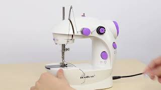 How to operate mini sewing machine  HAITRAL sewing machine [upl. by Niabi]