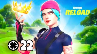 Fortnite Reload  22 Kill Solo Vs Squads OG Win Full Gameplay Ps4 Controller [upl. by Damle]