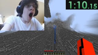 Minecraft 118 speedrun 143 WORLD RECORD [upl. by Lindell]