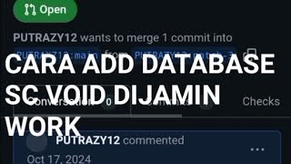 CARA ADD DATABASE SC VOID WORK [upl. by Eselehs365]