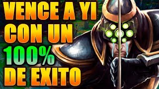 VENCE A MAESTRO YI CON 100 DE EXITO EL MEJOR COUNTER DE MASTER YI I lol I eldelabarrapan [upl. by Elleret]