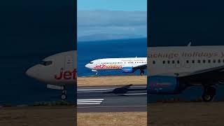 JET2 HOLIDAYS BOEING 737 LANDING at Madeira Airport [upl. by Clippard880]