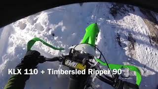 Pit Sled Timbersled Ripper 90  Fresh snowfall [upl. by Tompkins]