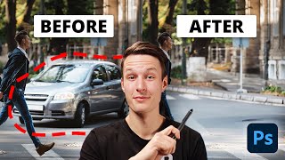 The EASIEST Way To Remove Objects In Photoshop [upl. by Foah]