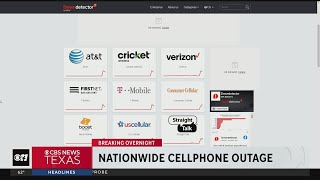 Cell phones across the US without service due to outage [upl. by Ayim]