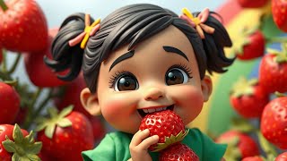 Straw Straw Strawberry Song 🍓 Catchy amp Fun Kids Song for Toddlers  Repetitive Berry Tune 🎶 [upl. by Agretha]